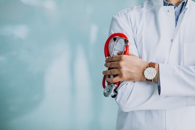 Professional Doctor Holding Stethoscope